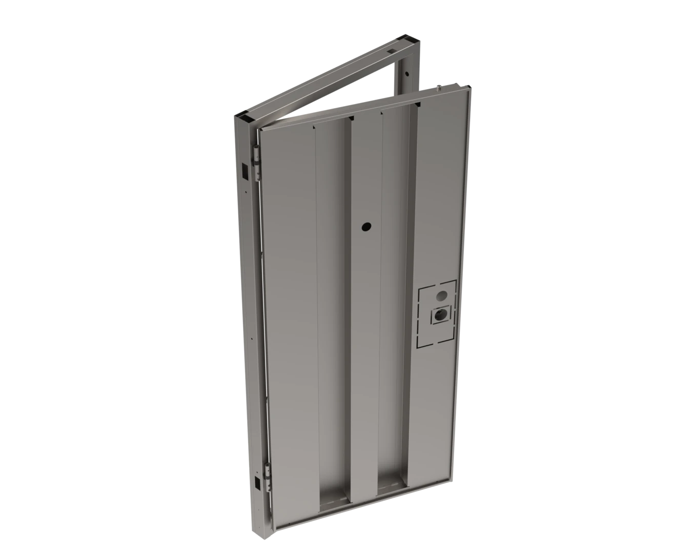 Security Door Chassis MS9 Plus - Internal view of chassis