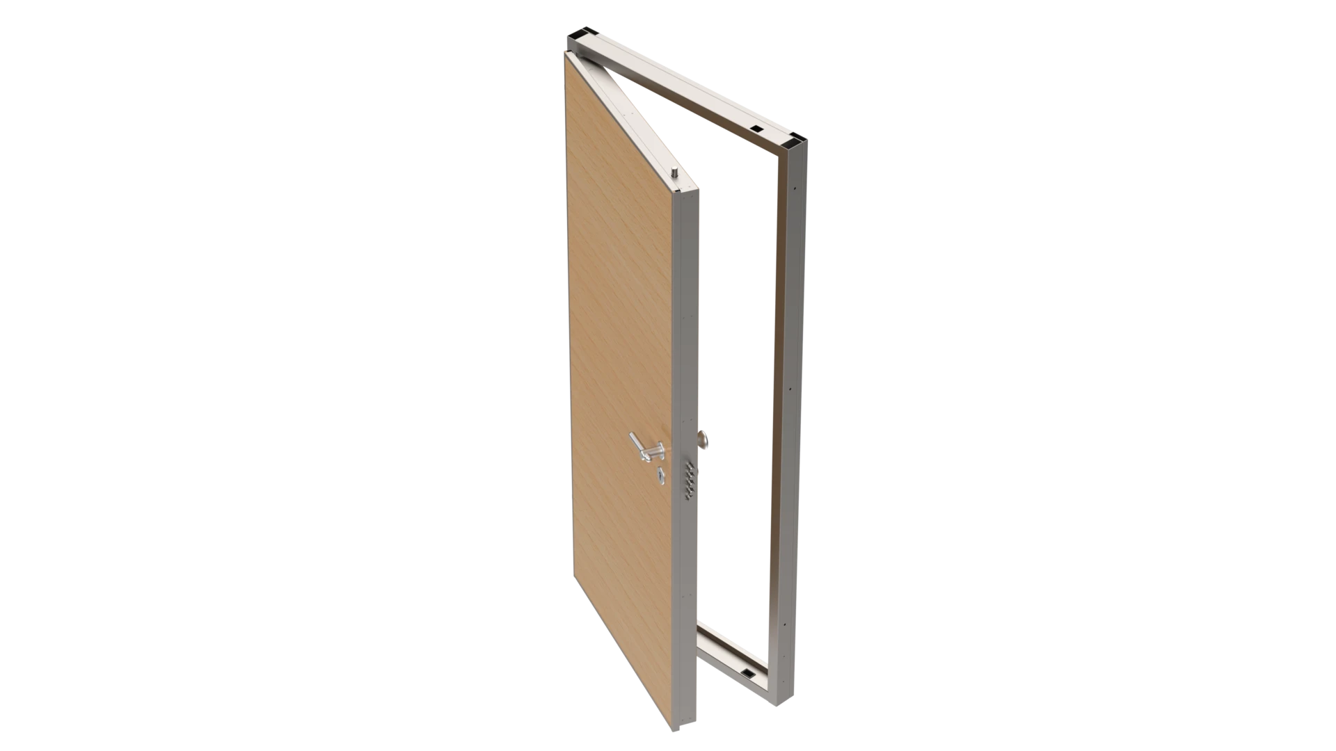 Security Door Chassis MS9 Plus - Side view with cladding