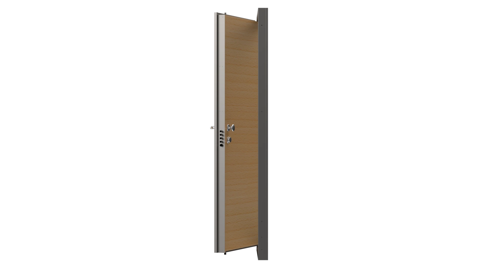 Security Door Chassis MS9 Plus - Side view with cladding