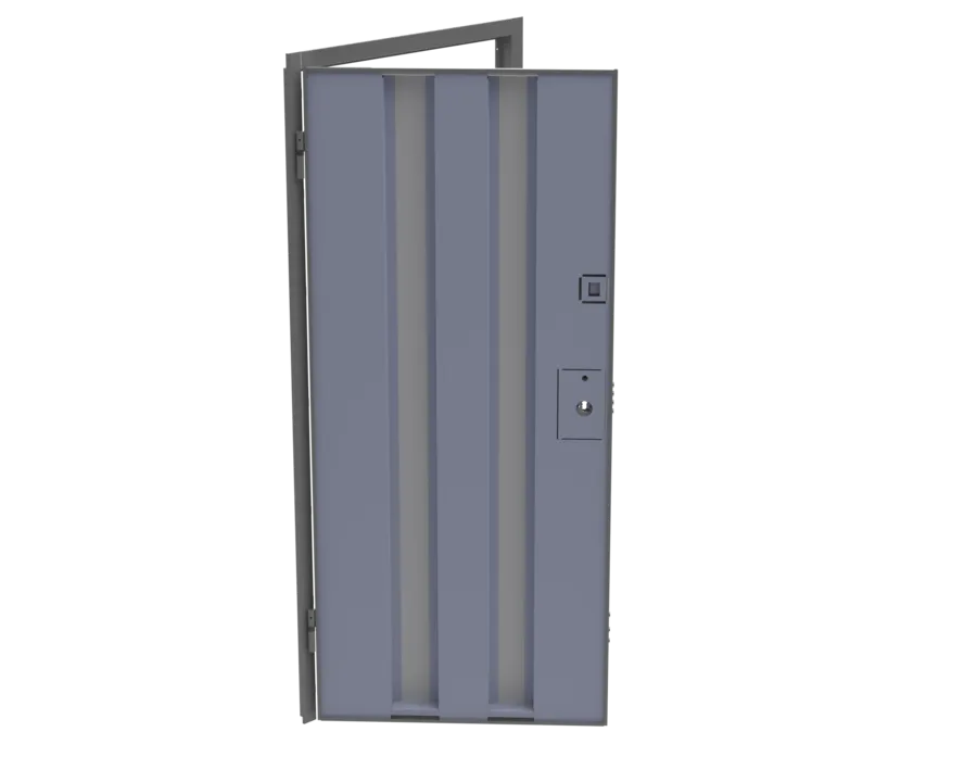 Security Door Chassis MS19 - Internal view of chassis