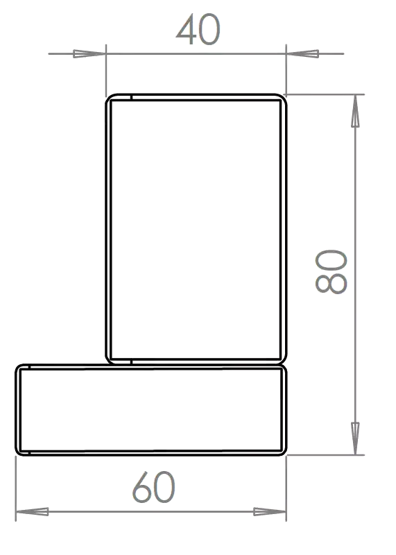 Security Door Chassis MS9 Plus - Door Frame Profile